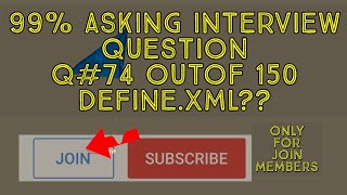 CLINICAL SAS Q&A 74 OUT OF 150 DEFINE.XML???