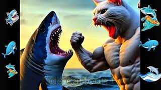 Shark vs. Kitten: The Ultimate Showdown #cute cat video