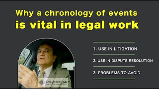 Why a chronology of events is vital in legal work