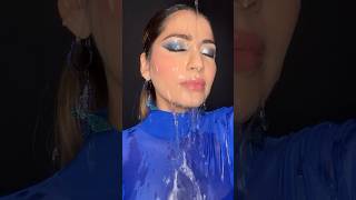 Blue 🦋💙 #makeuptransition #billieeilish #trendingshorts