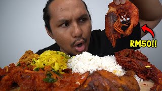 Awal bulan boleh la makan nasi kandar macam ni (mukbang malaysia)