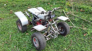 Homemade ATV | 1st Test Drive, Fuel Tank, Sheet designing ( Part 2)