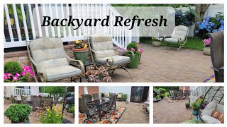 Patio Refresh: Outdoor Living 🌺 #DIYBackyard