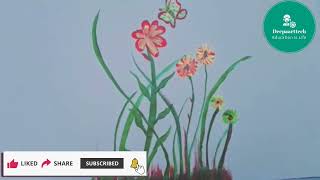 Tulip drawing/tulip painting/how to drawing tulips #beginner tutorial tulip painting drawing