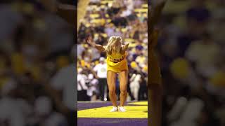 LSU Football #tigergirls in #batonrouge #tailoredtechnique #cheerleader #lsu #gameday #louisiana