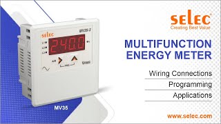 Selec MV35 Digital Voltmeter: Connections, Programming, Applications