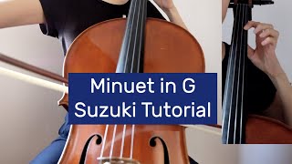 5. Minuet in G- Suzuki Cello Book 3 Tutorial by Cello Studio