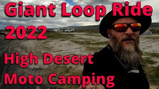 High desert motorcycle camping at Giant Loop Ride 11