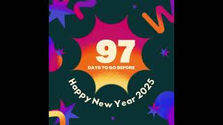 97 days until New Year on January 01, 2025