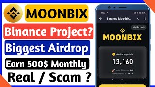 Binance Moonbix Airdrop | Binance Telegram Bot Real Or Fack ? | Moonbix Airdrop Update Today | CBO