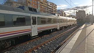 Renfe Media Distancia 592.2 saliendo de Xátiva con destino Alcoy