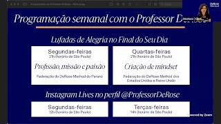 Live com Professor DeRose - 4 de julho 2022