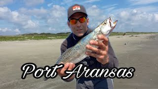 Fishing in Port A on the jetties