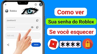 Como ver sua senha do Roblox no telefone Android (atualização 2024) || Como saber a senha do Roblox