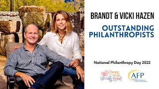 Brandt & Vicki Hazen - Outstanding Philanthropists NPD 2022