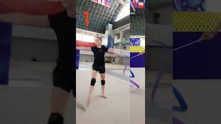 ribbon dance steps #rhythmicgymnastic #dancesteps