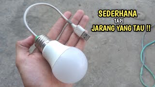 Gak perlu beli !! lampu emergency super terang dan irit listrik