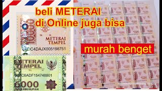 Beli Meterai di Toko Online juga bisa