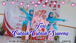 Tari "Cublak Cublak Suweng" oleh anak anak RT 8 Rw 1 Kalinegoro Magelang