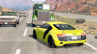 Wrong-Way Driver Crashes - BeamNG drive