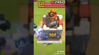 Level 14 Champions vs Level 2 Towers #shorts #clashroyale #clashclips #clashshorts