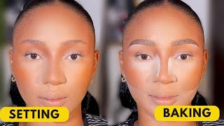 DIFFERENCE BETWEEN SETTING THE FACE AND BAKING THE FACE