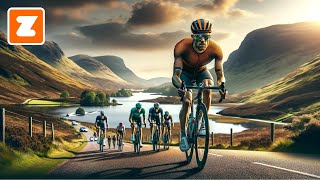 HEAVY CLIMBING Muckle Yin on Stage 2 of Tour de Zwift 2024