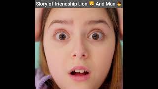 सिंह र मानिसको मित्रताको कथा 😱 Story of Lion And Man #shorts #manish express