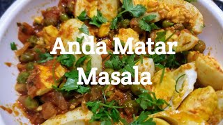 Anda Matar Masala Recipe in Hindi or Urdu | Tasty foodz.