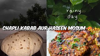 Chicken Chapli Kabab banaye💁‍♀️ | Mosum bhut acha hogya 😍 | Evening Routine Of A Pakistani Housewife