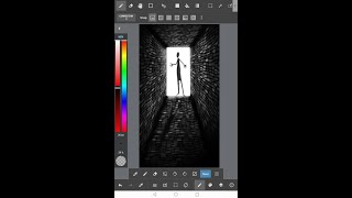 Medibang|Add background on perspective #tutorial #foryou #fyp #fypシ #shorts #tiktokviral #shortsfeed