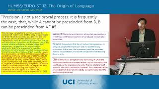 The Origin of Language - 13-3 - Charles Peirce 2 - Lecture