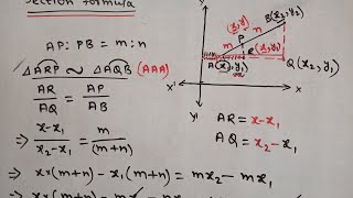 Derivation of section formula