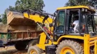 JCB 3DX Loading Red Sand in Mahindra 575 | New Holland 4710 | Sonalika 750 | Swaraj 742 Tractor