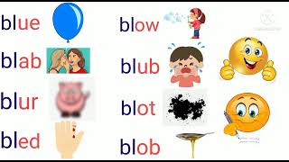 Consonant Blends / "bl" Words / Initial Blends "bl" four letter words / Learn Phonics for Kids