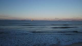 Surfers at HB Cliffs - Huntington Beach - California - March 11th, 2021 - 6:28am PST - DJI Inspire 2