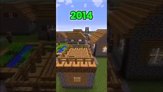 Minecraft 2014 VS 2024 🤩❤💯 #nostalgia #minecraftmemes