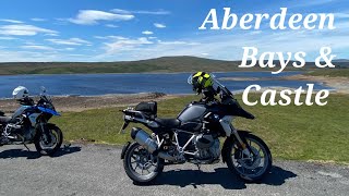 Aberdeenshire motorcycle tour Dunnator Castle & Coastlines. #adventure #motovlog #bike #scotland #gs