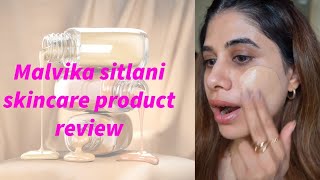 malvika sitlani skincare product review #skincaretips #freshface #makeup