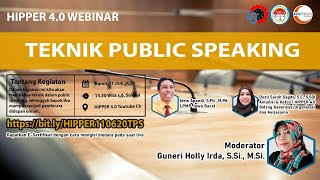 HIPPER 4.0 : Webinar Teknik Public Speaking