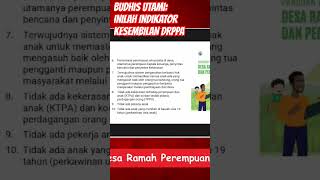 BUDHIS UTAMI : INILAH INDIKATOR KESEMBILAN DRPPA #viral #shortvideos #perempuan #anak #indonesiamaju