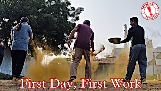 First Day, First Work |  Sprinkle Turmeric Powder on the Ground -VJM