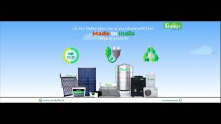 Sun Stellar Made in India |Water Storage Solutions| Water Heating Solutions |Solar Generating System