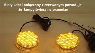 Lampa wczesnego ostrzegania led MO100, EN12352 L2H 12/24V