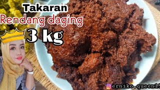 resep dan cara buat  RENDANG  3 kilo Daging sapi || menu lebaran 2021