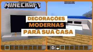 Minecraft - Aprenda a fazer decorações para sua casa ( móveis modernos ) pt. 2  #minecraft