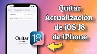 Regresar iOS 17 desde iOS 18 SIN PERDER DATOS | Quitar Actualización de iPhone/iPad