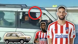 Profvoetballer YANNICK CARRASCO in een Fiat Panda van de buurman naar de training!