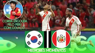 O PERU ENTROU NA DEFESA! Coreia de Sul 0 x 1 Perú | Resumen y Goles | Amistoso 2023