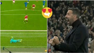 Van Nistelrooy Crazy Reaction To Bruno Fernandes Penalty Goal Vs Chelsea 😍